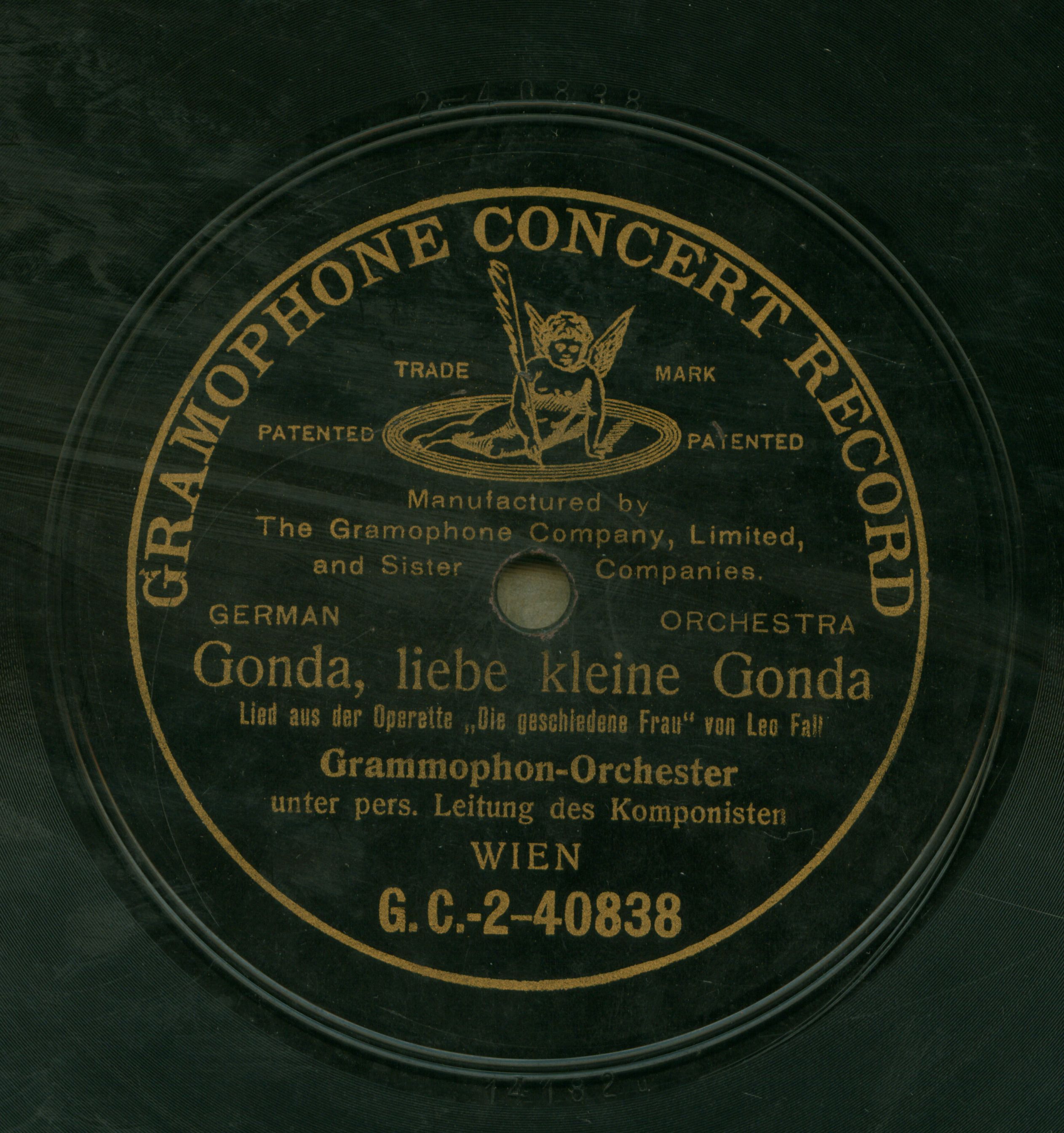Gonda, liebe kleine Gonda Lied aus der Operette "Die geschiedene Frau" von Leo Fall